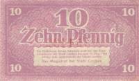 (№2017) Банкнота Германия (Без даты) 10 Pfennig"