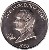 () Монета Либерия 2000 год 5 долларов ""   AU