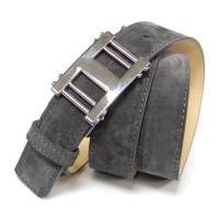 Ремень женский. Замшевый. Ширина - 3,5 см, серый.