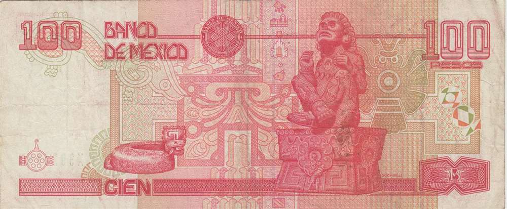 () Банкнота Мексика 1994 год 100  &quot;&quot;   VF