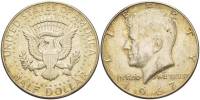 1967 Монета США 1967 год 50 центов 2. Серебро, 400 Кеннеди Серебро Ag 400  XF