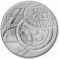 () Монета Италия 2017 год 5 евро ""  Биметалл (Серебро - Ниобиум)  AU