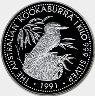 (№1991km163) Монета Австралия 1991 год 150 Dollars (Слитки - Кукабарра)