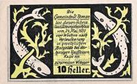 (№1920) Банкнота Австрия 1920 год "10 Heller"