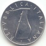 () Монета Италия 1969 год 5  ""   Алюминий  UNC