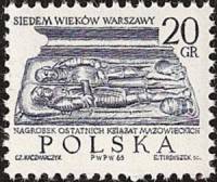(1965-039) Марка Польша "Могила мазовецких князей" , III Θ