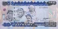(2001) Банкнота Нигерия 2001 год 50 найра "Люди"   UNC