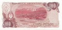(,) Банкнота Аргентина 1975 год 100 песо "Хосе де Сан-Мартин" Decreto-Ley  UNC
