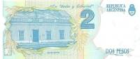 (№1996P-340b.2) Банкнота Аргентина 1996 год "2 Pesos"