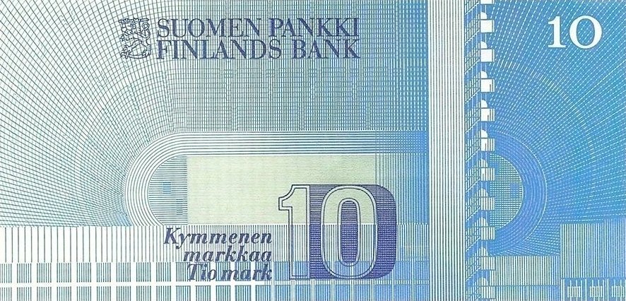 (1986) Банкнота Финляндия 1986 год 10 марок &quot;Пааво Нурми&quot; Puntila - Hamalainen  UNC