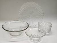 Салатники 4 шт стекло СССР винтаж набор для сервировки