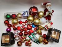 Новогодние елочные украшения 46 шт СССР и новые шарики Дед Мороз