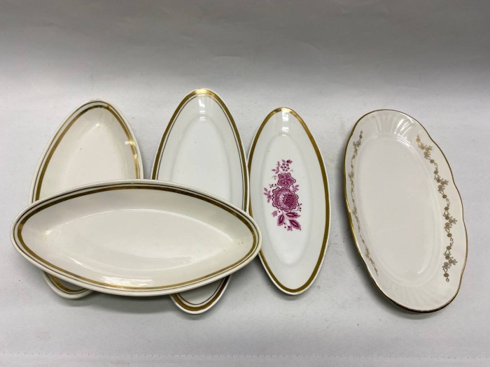 Селедочница фарфор СССР, 5 шт
