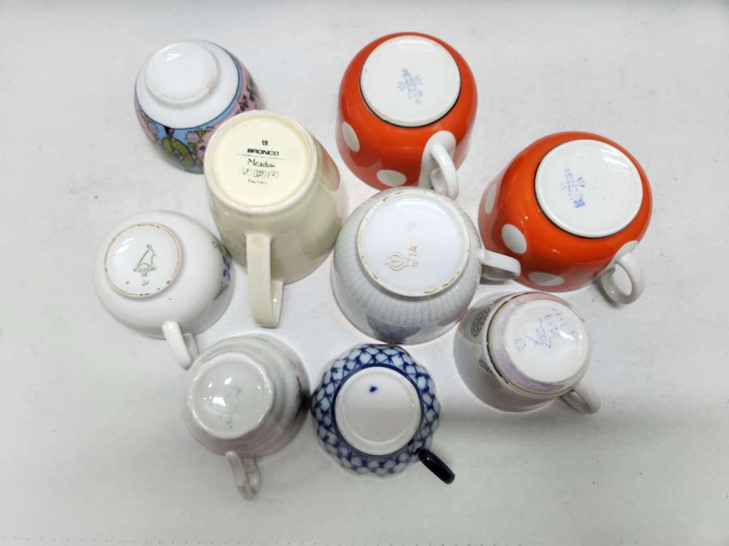 Кружки чашки чайные кофейные разные 9 шт