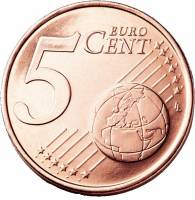 (2008) Монета Кипр 2008 год 5 центов   Сталь, покрытая медью  UNC