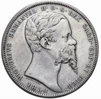 (№1850km144.2) Монета Италия 1850 год 5 Lire