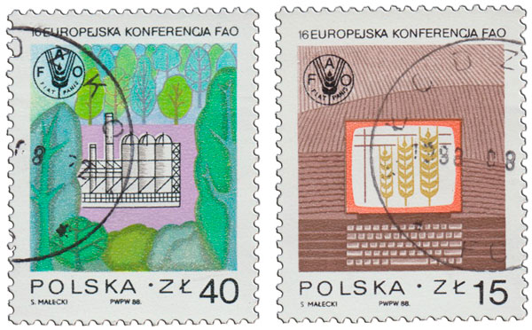 (1988-) Марка Польша &quot;&quot;      III не использовать Θ