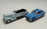 Набор моделей авто 1:43 FSO Warszawa 223 (нужна подклейка зеркала) и ЗИС-102 без коробок