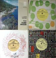 Набор виниловых пластинок (4 шт) А. Пушкин В. Маяковский И. Эренбург А. Ахматова Стихи Мелодия 175 м