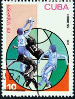 (1981-017) Марка Куба "Футбол (4)"    ЧМ по футболу 1982 Испания III Θ