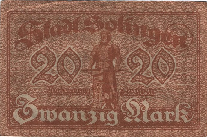 (№1920) Банкнота Германия 1920 год &quot;20 Mark&quot;