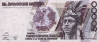 (№1990P-93b.6) Банкнота Мексика 1990 год "50,000 Pesos"