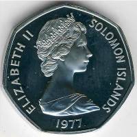 () Монета Соломоновы Острова 1977 год 1 доллар ""   UNC
