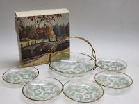 Сервиз для десертов Лакомка СССР новый в коробке Блюдо блюдца розетки