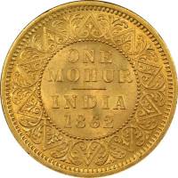 (№1862km480) Монета Индия 1862 год 1 Mohur