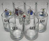 Набор стопок 9 шт стекло (сост. на фото)