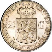 () Монета Нидерланды (Голландия) 1898 год 2  ""   Биметалл (Серебро - Ниобиум)  UNC