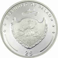 (№2010) Монета Палау 2010 год 2 Dollars (100-летию со дня рождения матери Терезы)