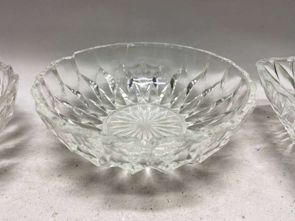 Салатник фруктовница хрусталь СССР, 3 шт