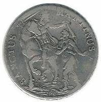 (№1753km62) Монета Италия 1753 год 1 Scudo (Лев сторонников, стоящих в)