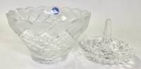 Конфетница + икорница хрусталь 
