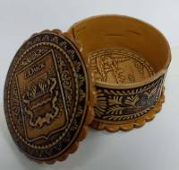 Шкатулка Омск мал.(береста) (сост. на фото)