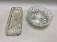 Селедочница и салатник хрусталь