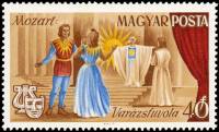 (1967-057) Марка Венгрия "Волшебная флейта"    Сцены из известных опер III Θ