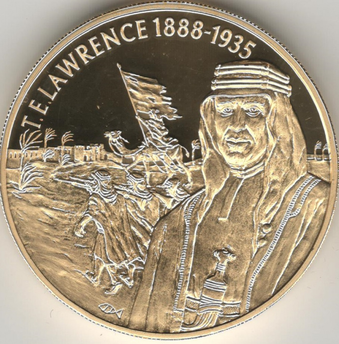(2004) Монета Восточно-Карибские штаты 2004 год 2 доллара &quot;Томас Эдвард Лоуренс&quot;  Позолота Медь-Нике