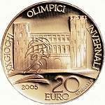 (№2005km265) Монета Италия 2005 год 20 Euro (XX Зимних Олимпийских играх 2006 года в Турине)