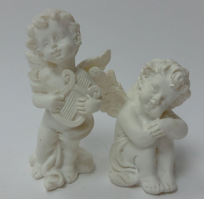 Комплект статуэток-сувениров &quot;Два ангела&quot; 6х2.5 см (сост.на фото)