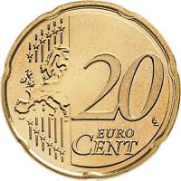 (2016) Монета Андорра 2016 год 20 центов   Латунь  UNC