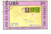 (1983-025) Марка Куба "Авиапочта из Флориды"    День почтовой марки III Θ