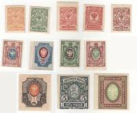 1917-140-4 146-9 152-4 Серия Набор марок 12 шт Россия Без ВЗ Верт МС Без перф  26 выпуск III O
