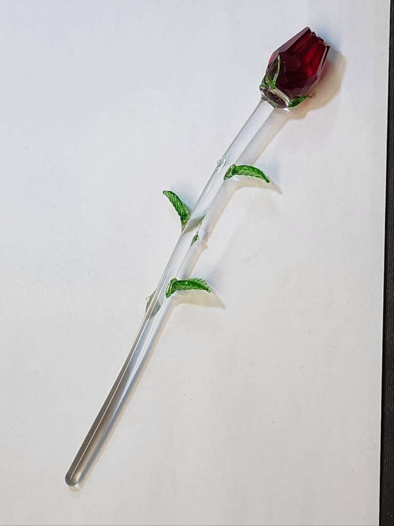 Сувенир Роза с лепестками 21,5 см хрусталь  Австрия новый