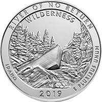 (050d) Монета США 2019 год 25 центов "Фрэнк Чёрч - необратимая река"  Медь-Никель  UNC