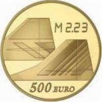 (№2009km1599) Монета Франция 2009 год 500 Euro (40-й Энн. первого полета Конкорда)