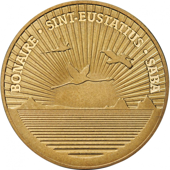 (2011) Монета Бонайре, Синт-Эстатиус, Саба 2011 год 1 доллар &quot;Ведение доллара&quot;  Латунь  UNC