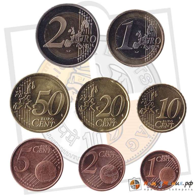 (2007) Набор монет Евро Испания 2007 год   UNC