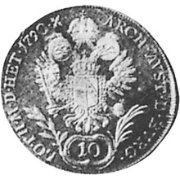 (№1790km2096) Монета Австрия 1790 год 10 Kreuzer